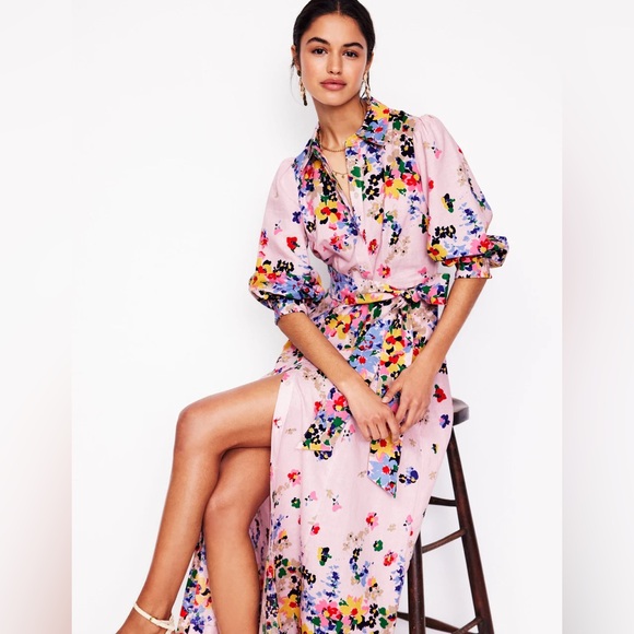 Boden | Dresses | Boden Clara Linen Blend Shirt Dress | Poshmark
